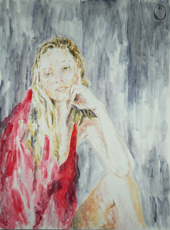 oil on paper - olio su carta di Piro
